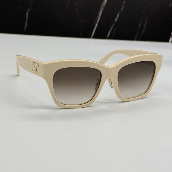 NEW CELINE CL40253F 25F IVORY WOMEN SUNGLASSES CELINE - Picture 4 of 10